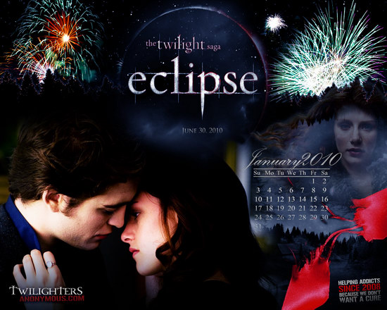 Twilighters Anonymous Desktop Wallpaper Eclipse Desktop January 2010 Wallpaper Calendar