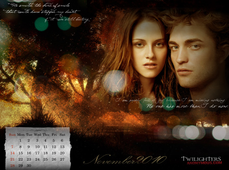 Twilighters Anonymous Desktop Wallpaper Calendar September 2010 Wallpaper Calendar